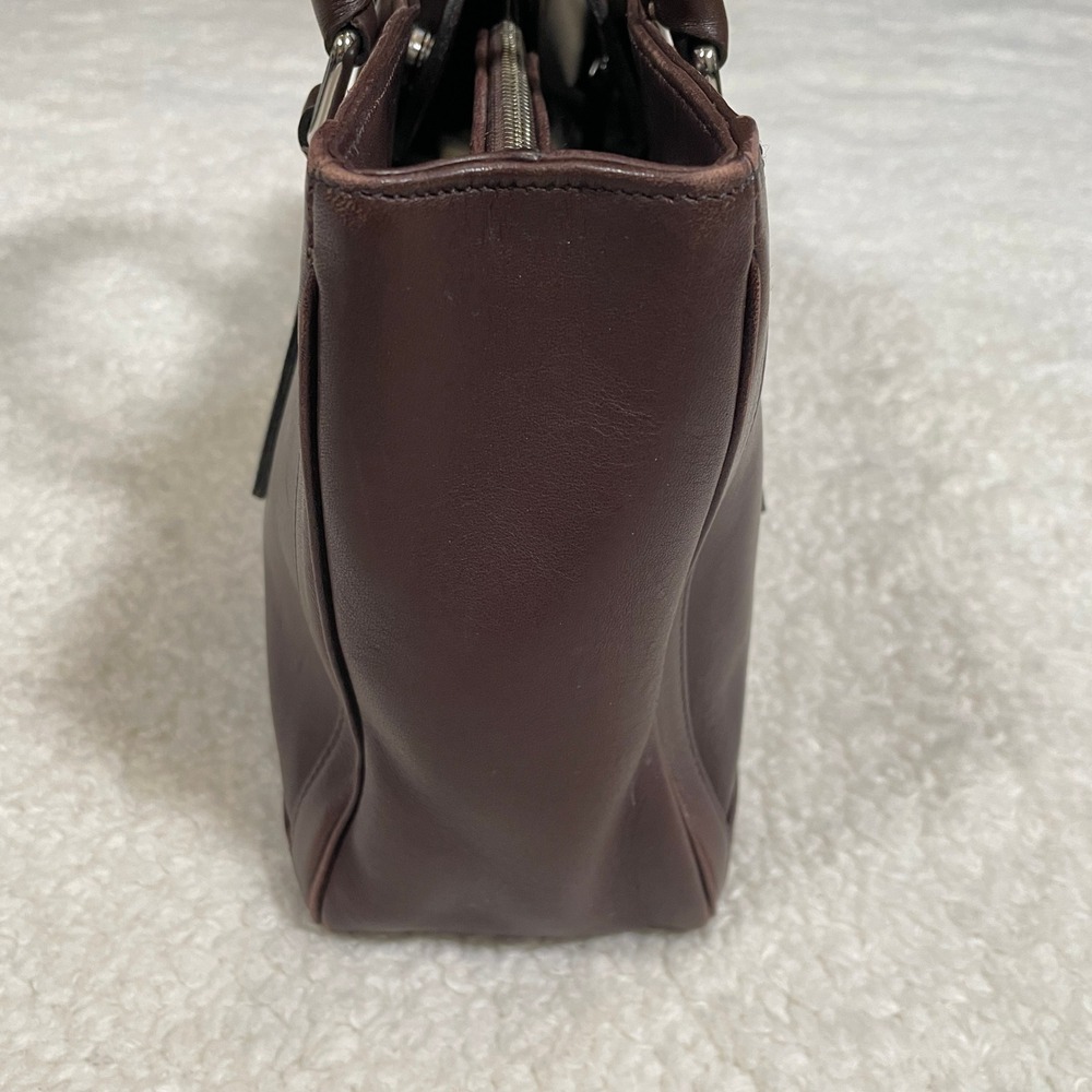 Vintage Coach Bonnie Legacy Handbag Satchel Dark Brown Leather 2001 Y2K - Picture 6 of 15